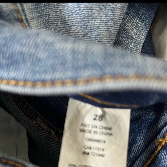 DYNAMITE DYNDNM Kate Jeans Indigo Blue Light Wash Size 28 - Picture 5 of 8